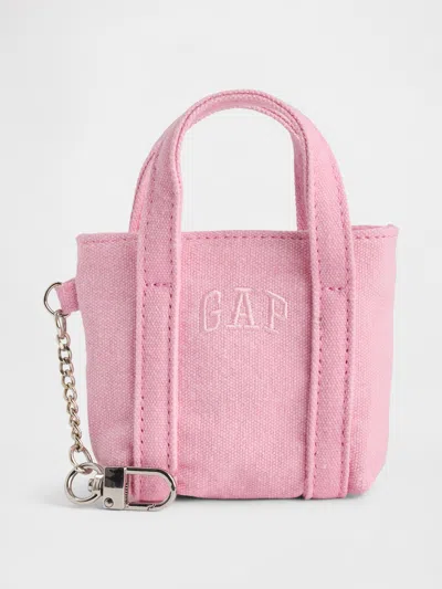 Gap Logo Tote Keychain Charm In Pink