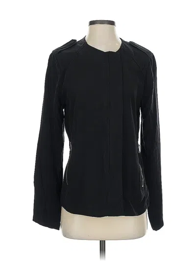 Pre-owned Gap Long Sleeve Blouse In Black
