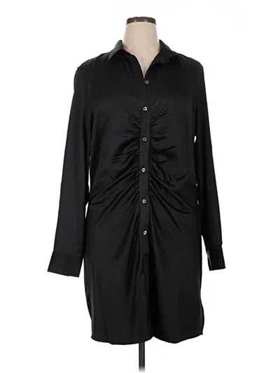 Pre-owned Gap Long Sleeve Blouse In Black