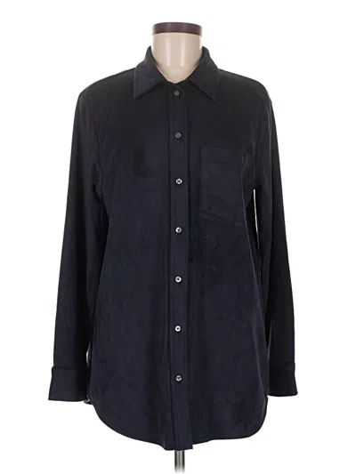 Pre-owned Gap Long Sleeve Blouse In Black