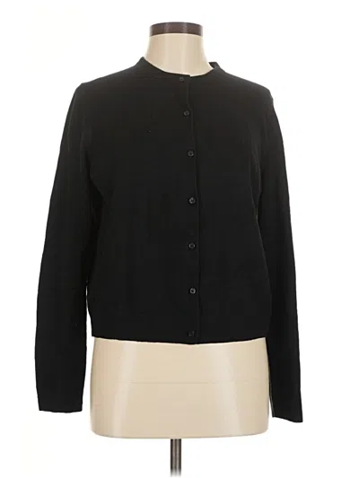Pre-owned Gap Long Sleeve Blouse In Black