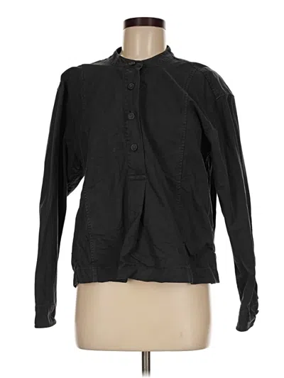 Pre-owned Gap Long Sleeve Blouse In Black