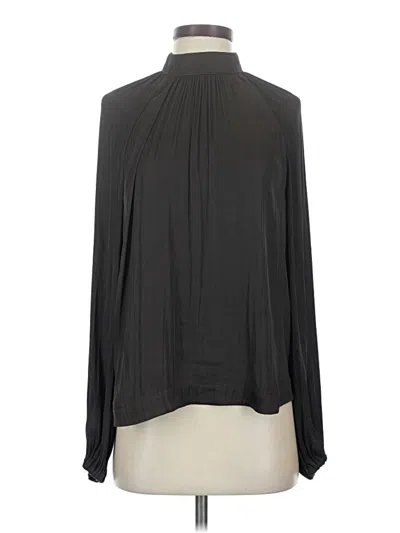 Pre-owned Gap Long Sleeve Blouse In Black