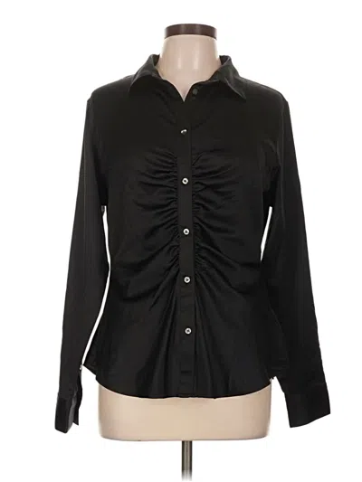 Gap Long Sleeve Blouse In Black