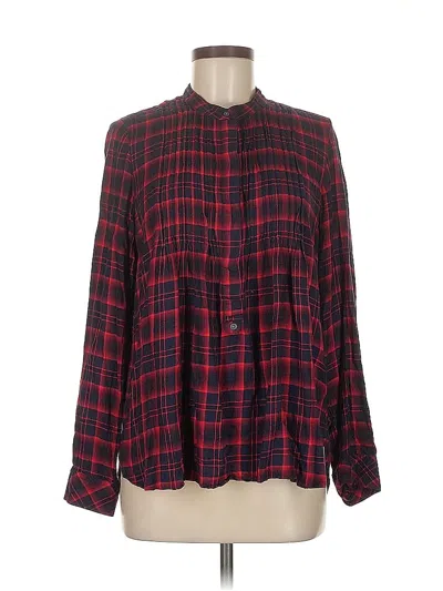 Pre-owned Gap Long Sleeve Blouse In Blue