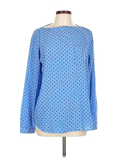 Pre-owned Gap Long Sleeve Blouse In Blue