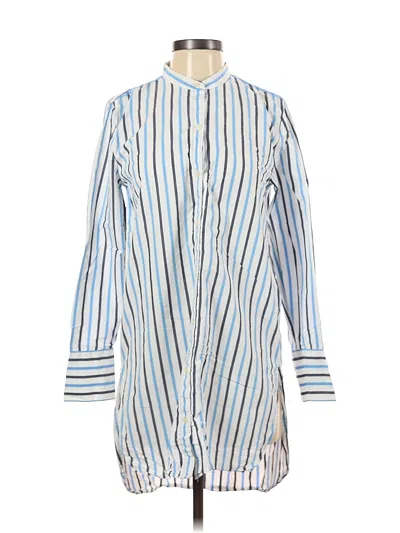 Pre-owned Gap Long Sleeve Blouse In Blue