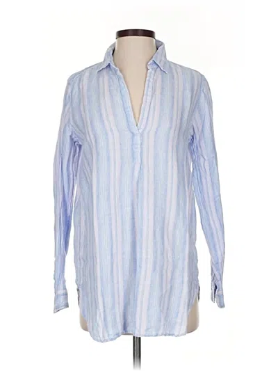 Pre-owned Gap Long Sleeve Blouse In Blue