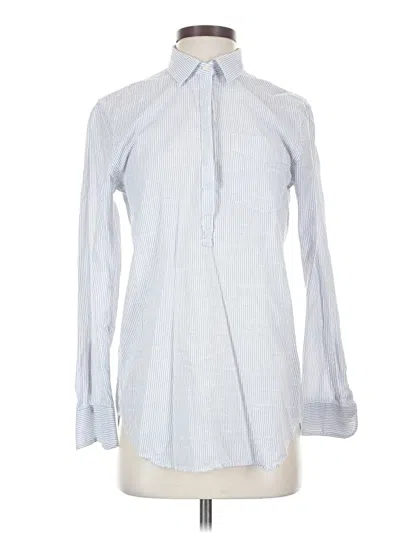 Pre-owned Gap Long Sleeve Blouse In Blue