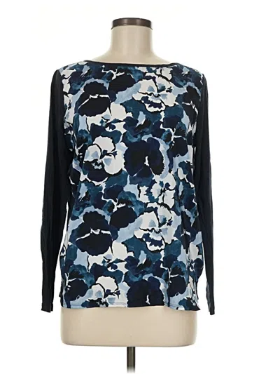 Pre-owned Gap Long Sleeve Blouse In Blue