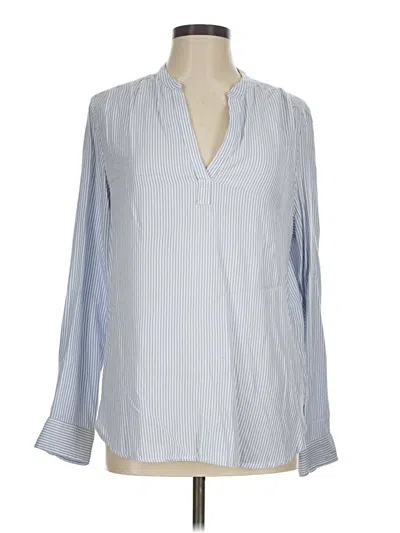 Pre-owned Gap Long Sleeve Blouse In Blue