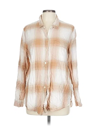 Pre-owned Gap Long Sleeve Blouse In Brown