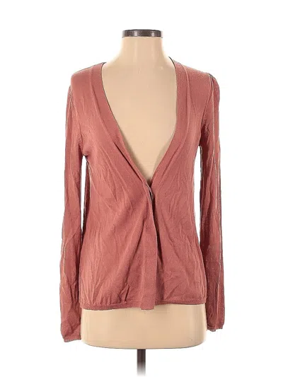 Pre-owned Gap Long Sleeve Blouse In Burgundy