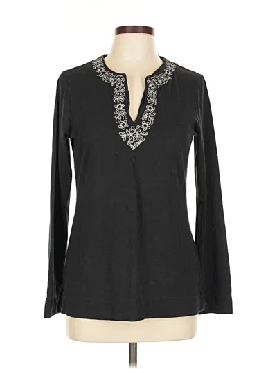 Pre-owned Gap Long Sleeve Blouse In Gray