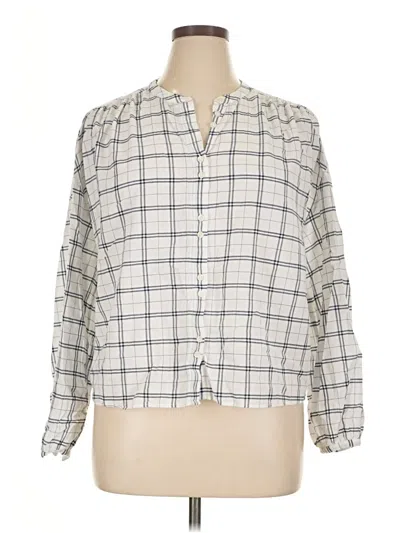 Pre-owned Gap Long Sleeve Blouse In Ivory