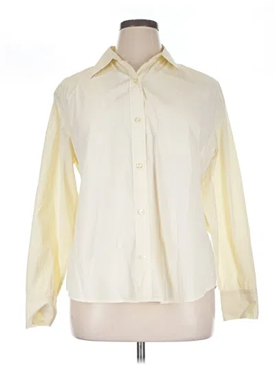Pre-owned Gap Long Sleeve Blouse In Ivory