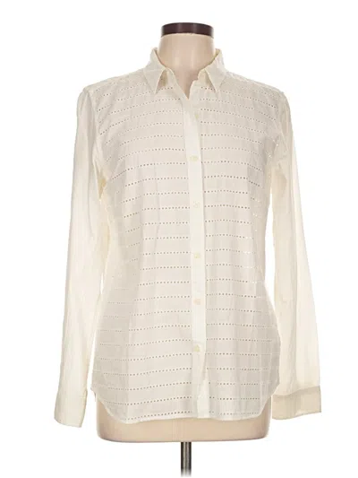 Pre-owned Gap Long Sleeve Blouse In Ivory