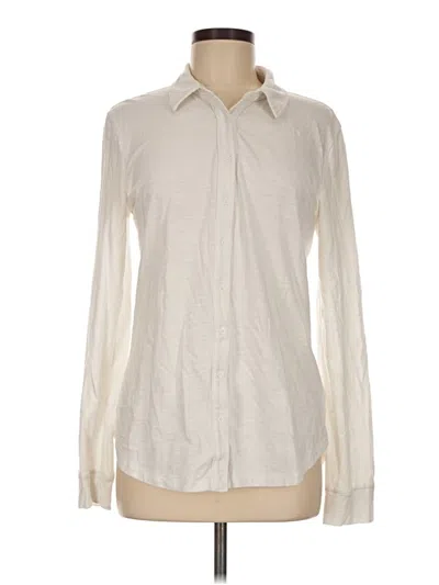 Pre-owned Gap Long Sleeve Blouse In Ivory