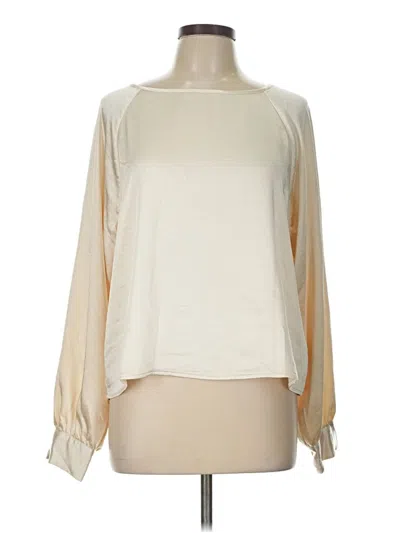 Pre-owned Gap Long Sleeve Blouse In Ivory