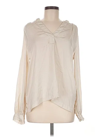 Pre-owned Gap Long Sleeve Blouse In Ivory