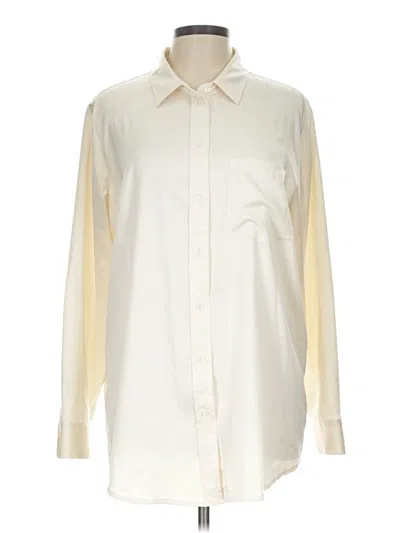 Pre-owned Gap Long Sleeve Blouse In Ivory