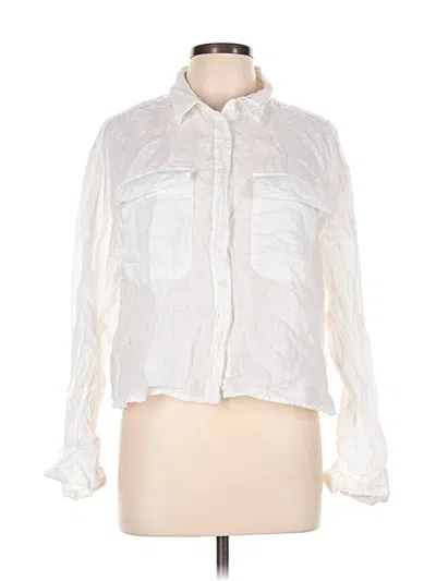 Pre-owned Gap Long Sleeve Blouse In Ivory