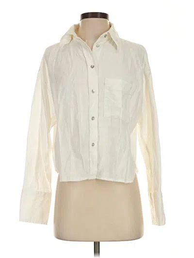 Pre-owned Gap Long Sleeve Blouse In Ivory