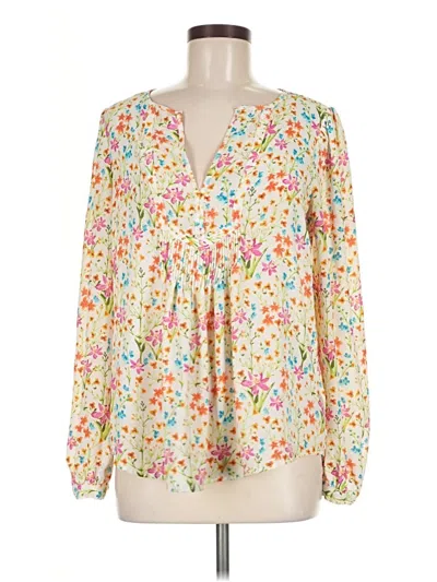 Pre-owned Gap Long Sleeve Blouse In Ivory