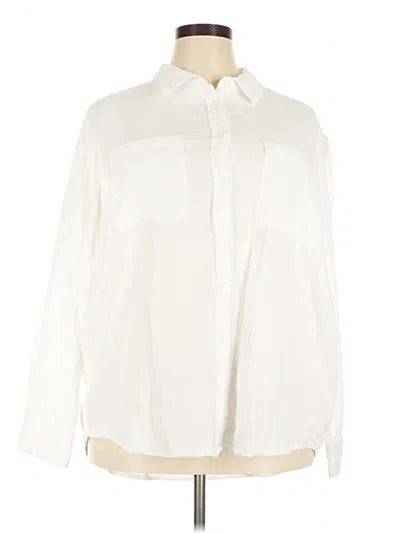 Pre-owned Gap Long Sleeve Blouse In Ivory