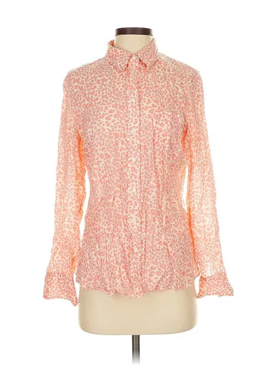 Pre-owned Gap Long Sleeve Blouse In Orange