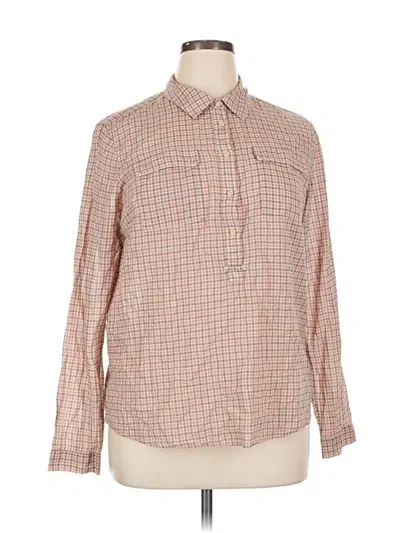 Pre-owned Gap Long Sleeve Blouse In Orange