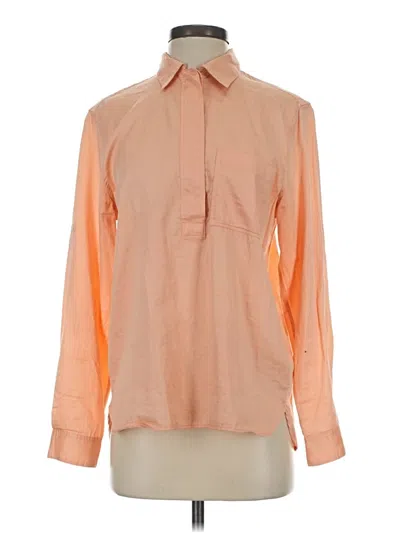 Pre-owned Gap Long Sleeve Blouse In Orange
