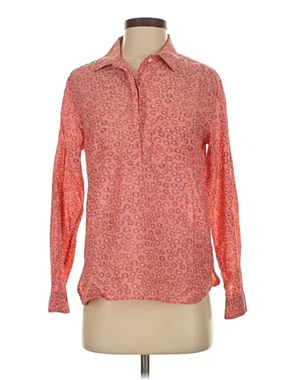 Pre-owned Gap Long Sleeve Blouse In Orange