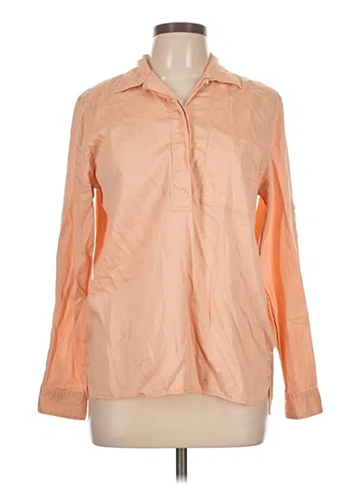 Pre-owned Gap Long Sleeve Blouse In Orange