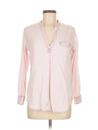 Pre-owned Gap Long Sleeve Blouse In Pink