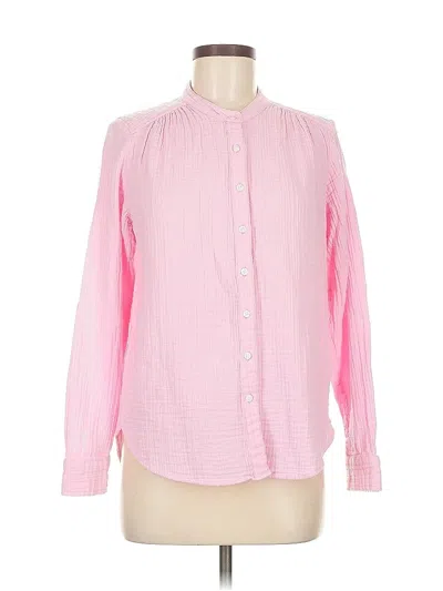 Pre-owned Gap Long Sleeve Blouse In Pink
