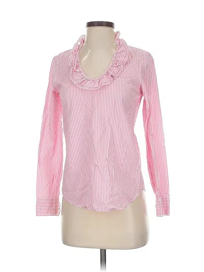 Pre-owned Gap Long Sleeve Blouse In Pink