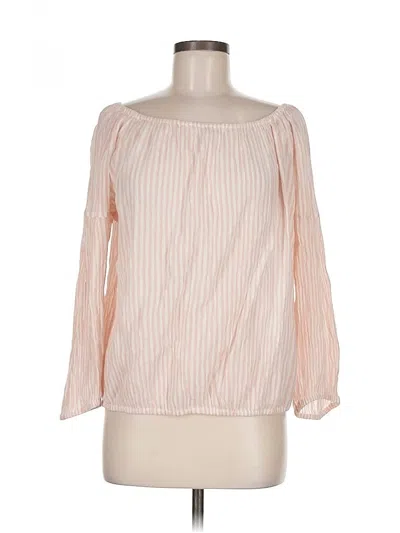 Pre-owned Gap Long Sleeve Blouse In Pink
