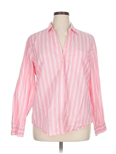 Pre-owned Gap Long Sleeve Blouse In Pink