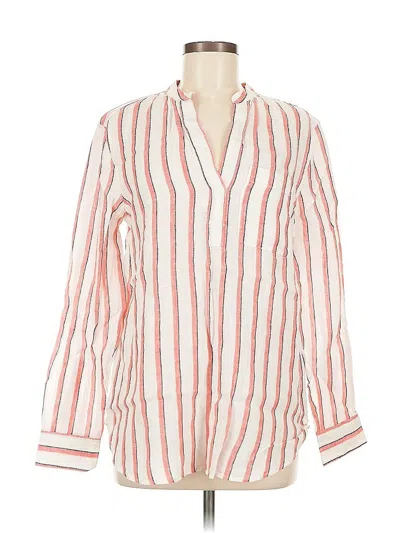 Pre-owned Gap Long Sleeve Blouse In Pink
