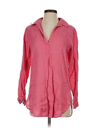 Pre-owned Gap Long Sleeve Blouse In Pink