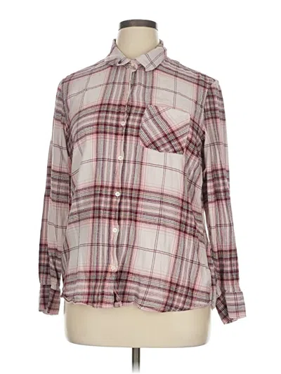 Pre-owned Gap Long Sleeve Blouse In Pink