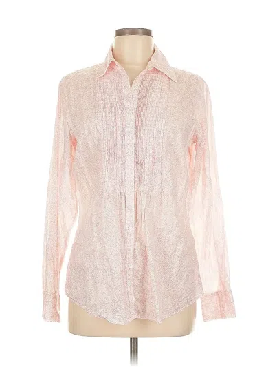 Pre-owned Gap Long Sleeve Blouse In Pink