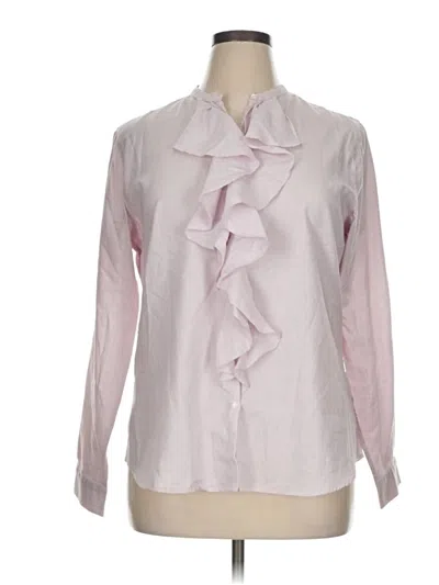 Pre-owned Gap Long Sleeve Blouse In Pink