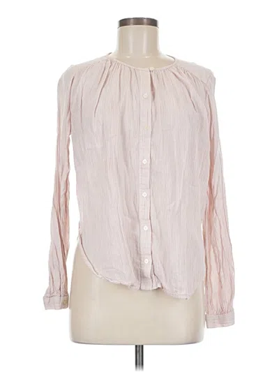 Pre-owned Gap Long Sleeve Blouse In Pink