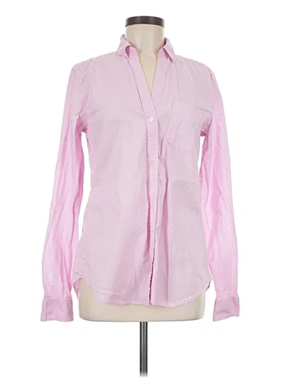 Pre-owned Gap Long Sleeve Blouse In Pink