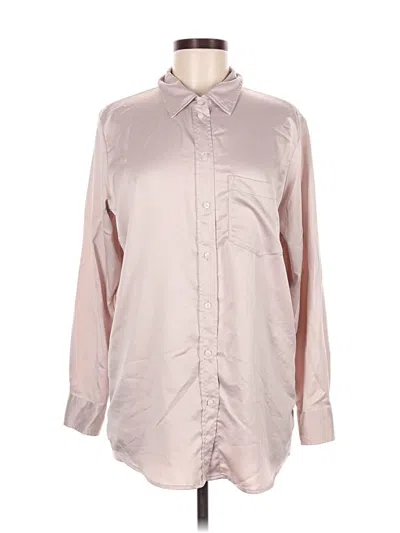 Pre-owned Gap Long Sleeve Blouse In Pink