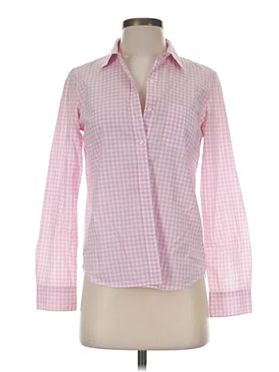 Pre-owned Gap Long Sleeve Blouse In Pink