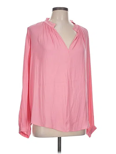 Pre-owned Gap Long Sleeve Blouse In Pink