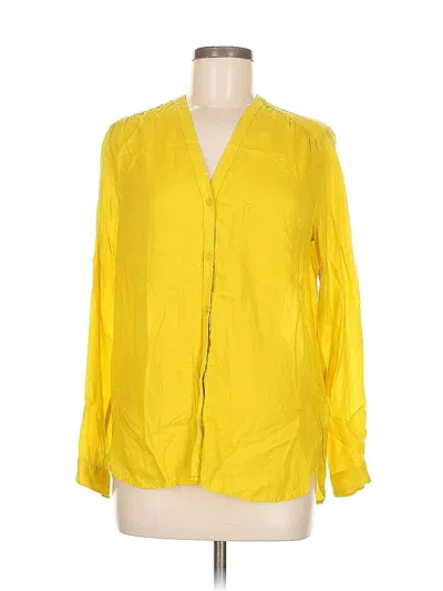 Pre-owned Gap Long Sleeve Blouse In Yellow